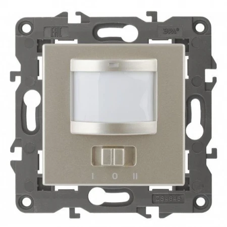 14-4103-04 ЭРА Датчик движения 2-проводной, 180-240В, 200Вт, IP20, Эра Elegance, шампань