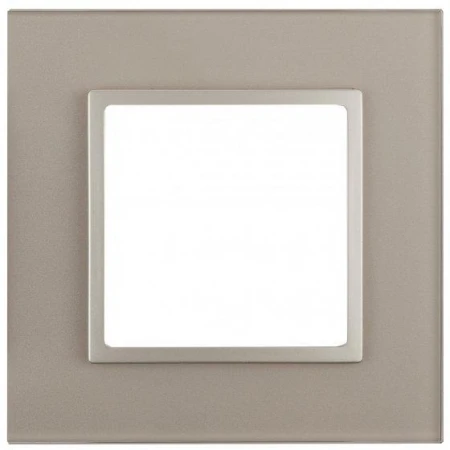 14-5101-04 ЭРА Рамка на 1 пост, стекло, Эра Elegance, шампань+шамп