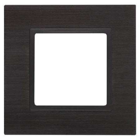 14-5201-05 ЭРА Рамка на 1 пост, металл, Эра Elegance, чёрный+антр