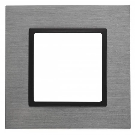 14-5201-42 ЭРА Рамка на 1 пост, металл, Эра Elegance, титан+антр