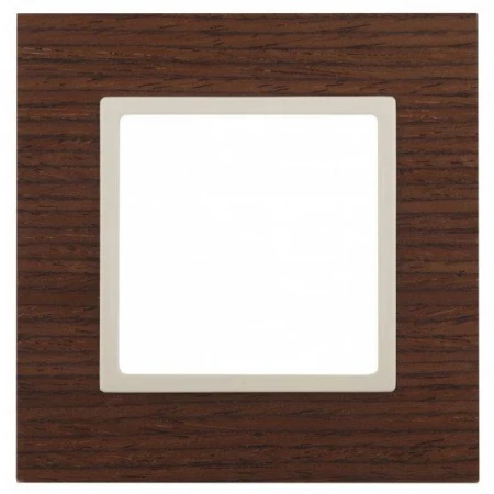 14-5301-09 ЭРА Рамка на 1 пост, дерево, Эра Elegance, дуб+сл.кость