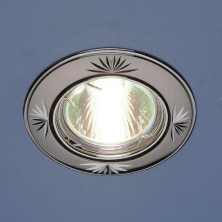 Светильник MR16 круг кустик поворот G5.3 титан/хром  FT12-B/SN/CH LBT