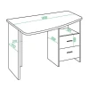 Стол письменный Домино Лайт СКЛ-Крл 120