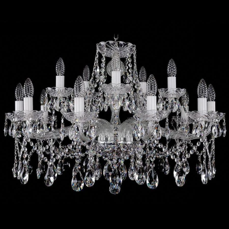 Хрустальная люстра Bohemia Ivele Crystal 1413/10+5/300/Ni