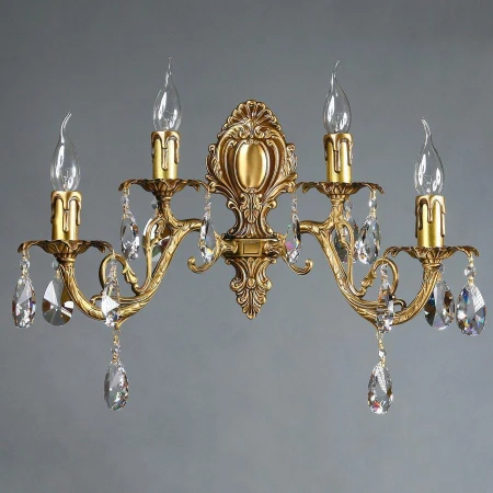 Бра AMBIENTE by BRIZZI 8888/2+2 AB Tear drop ALICANTE