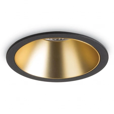 Встраиваемый светодиодный светильник Ideal Lux Game Round Bk Gd