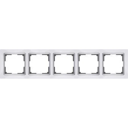 Рамка на 5 постов snabb белый