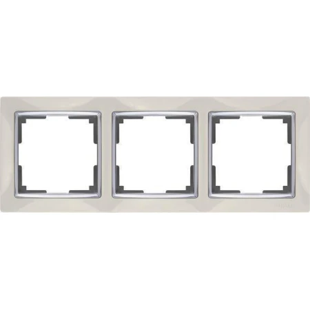 Рамка на 3 поста snabb слоновая кость